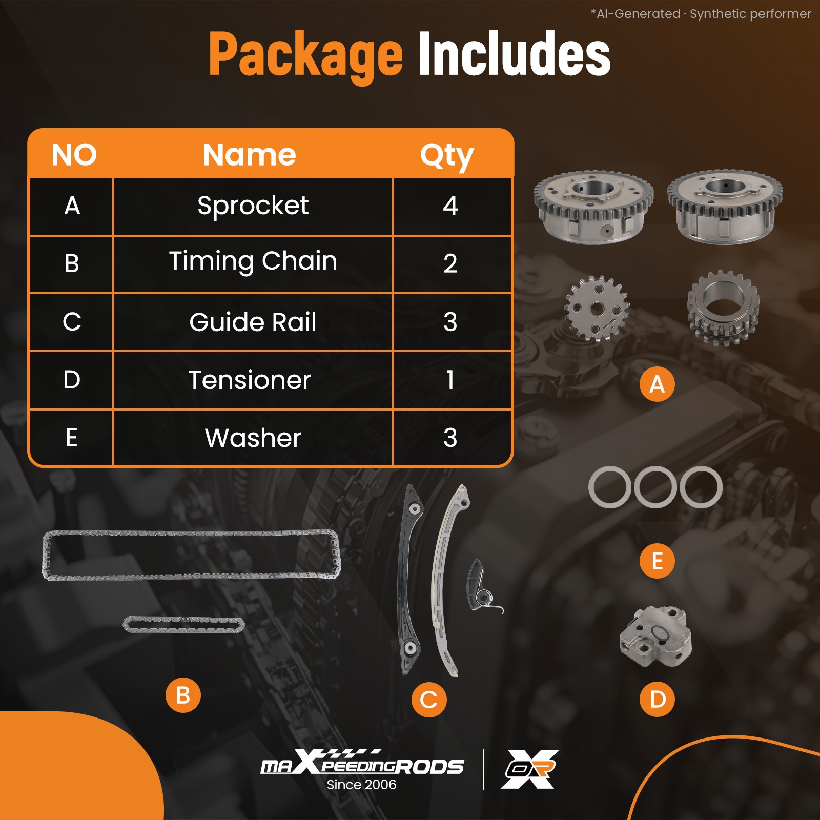 مجموعة سلسلة التوقيت وتروس نظا - مراجعة Chain Sprocket Set وسعره